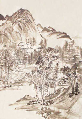 仿古山水仿惠崇-宋硕画屋